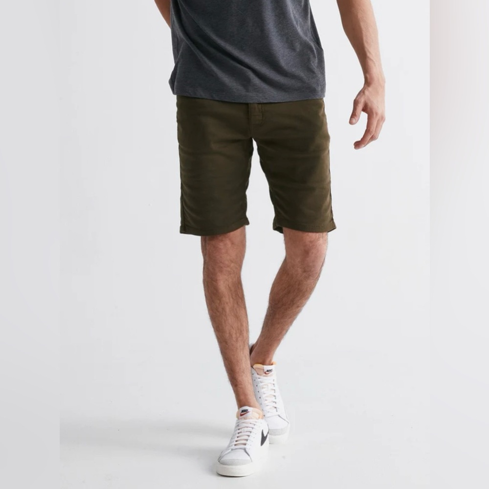 Men's DU/ER No Sweat Shorts Slim 34 Army Green
